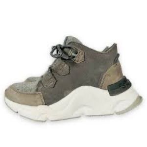 Sorel Kinetic Rnegd Caribou Boot Lace up Shoe Grey Waterproof Insulated size 7